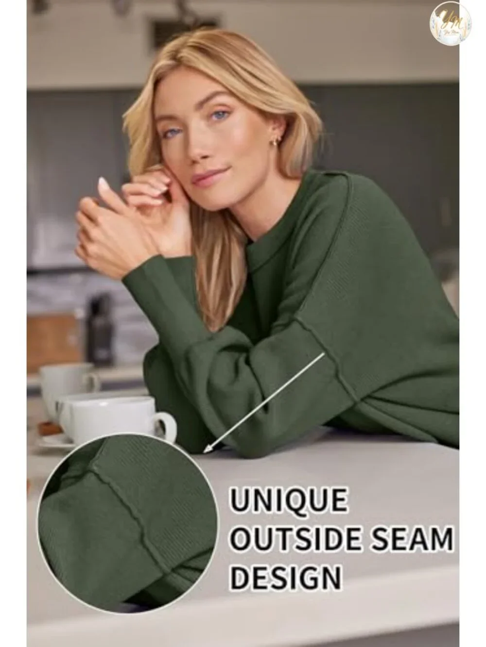 Oversized Batwing Knit Sweater Crewneck Side Slit Tunic Top Fall Winter Pullover